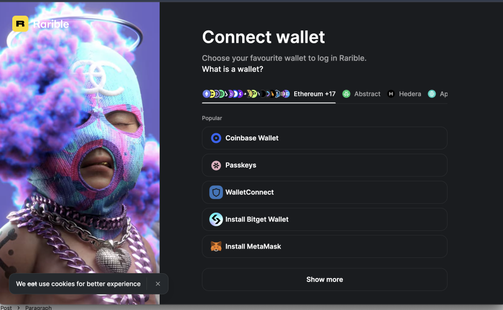 Connect your wallet.