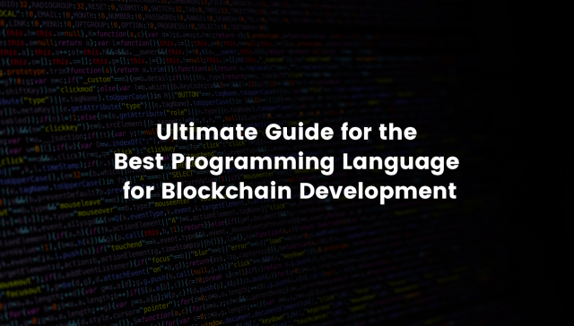 Ultimate Guide for the Best Programming Language for Blockchain Development