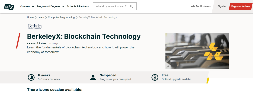 edX Blockchain Technology