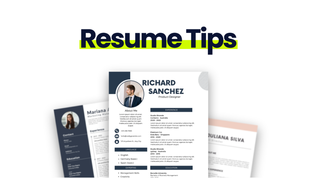 resume tips for career changers