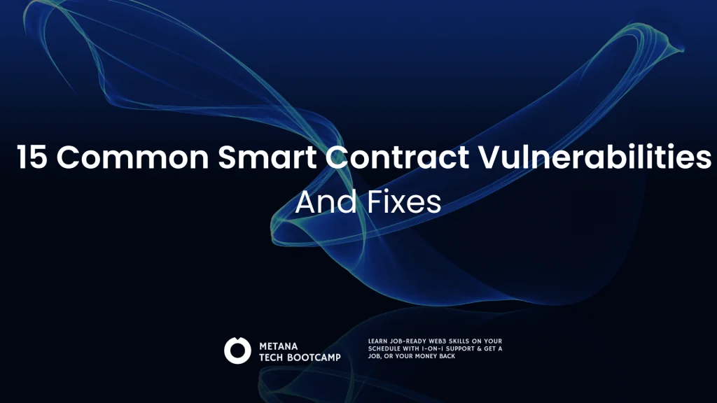 smart contract mistakes and fixes