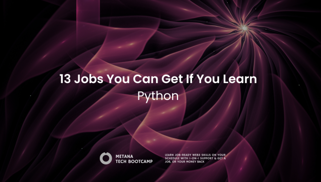 jobs you can get if you learn python