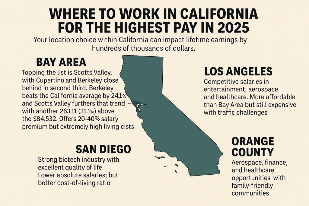 Where to work in California